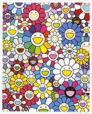 Takashi Murakami, A Field of Flowers Seen from the Stairs to Heaven