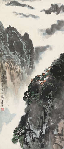 宋玉麟（b.1947） 三峡得趣 立轴 设色纸本