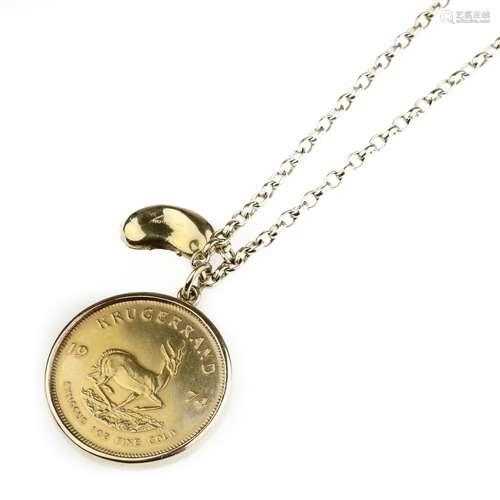 A Krugerrand Pendant Necklace