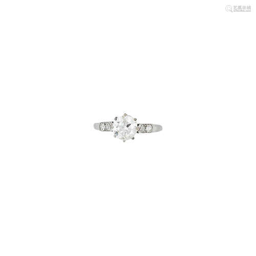 A diamond single-stone ring