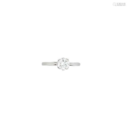 A diamond single-stone ring