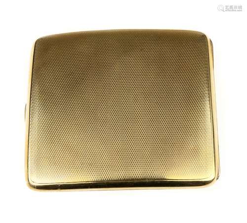 A 9ct gold cigarette case, early 20th century