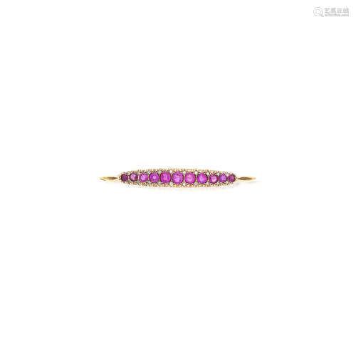 A ruby and diamond bangle