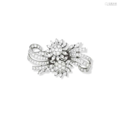 A diamond brooch