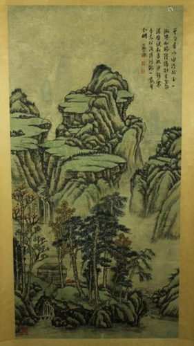 Chinese Scrolled Hand Painting Signed by S…