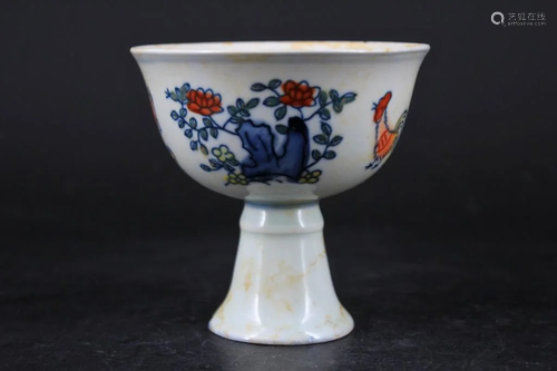 Ming Porcelain DouCai Cup