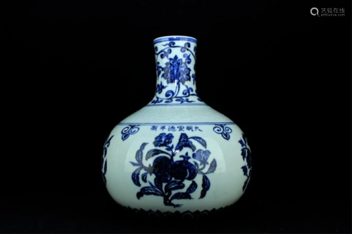 Chinese Ming Porcelain Blue&White Vase
