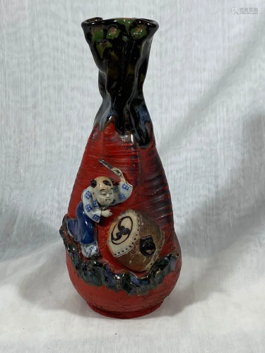 Japanese Sumidagawa Porcelain Vas…