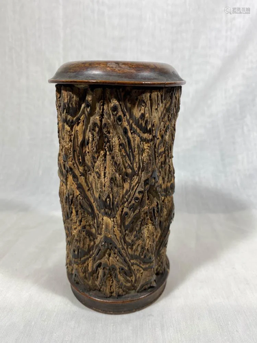 Chinese Scholar Wood Brushpot