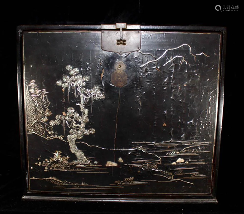 Chinese Ming Lacquer Chest with Mothe…