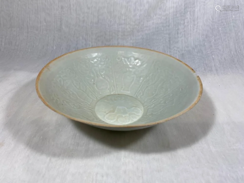 Chinese White Glazed Porcelain Bowl wit…
