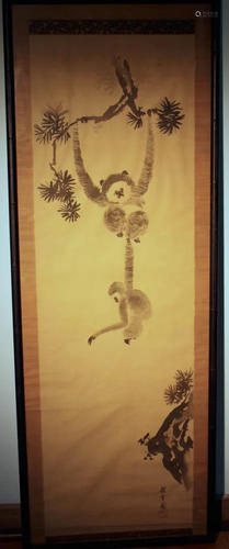 Chinese Monkey Painting