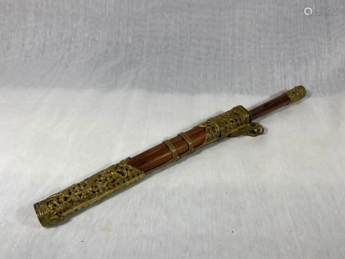 Chinese Knife with Dragon Motif