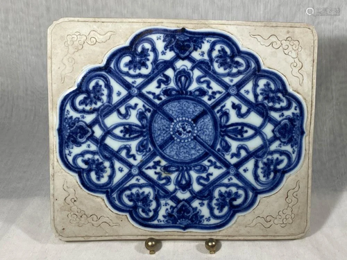 Chinese Porcelain Tile with Mid Eastern Motif