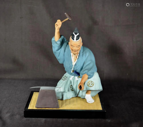 Japanese Doll Imitating Sword Smith