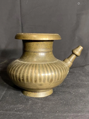 Nepalese Tibetan Bronze Water Ewer