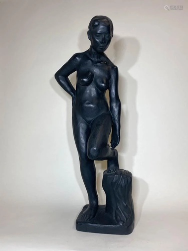 Japanese Tokyo School Bronze Nude - Sign…