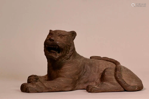 Chinese Yixin Clay Model of a Tiger