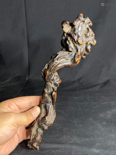 Chinese Rootwood Ruyi Scepter