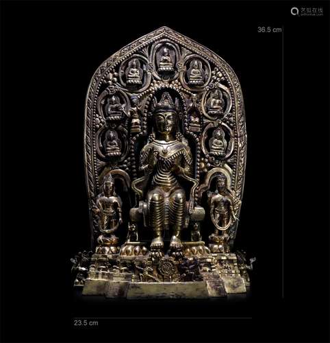 A Chinese Gilt Bronze Figure of Buddha