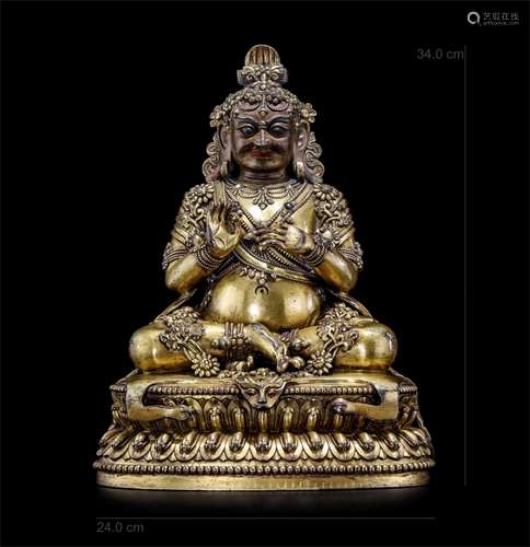 A Chinese Gilt Bronze Figure of Buddha