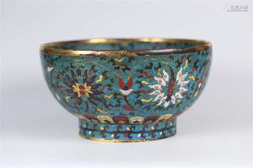 A Chinese Cloisonne Bowl