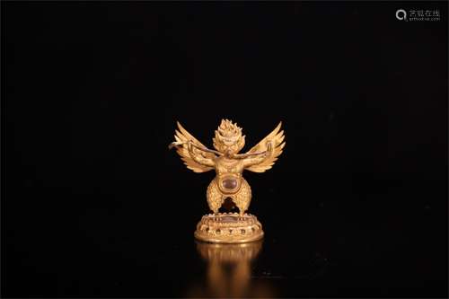 A Chinese Gilt Bronze Decoration