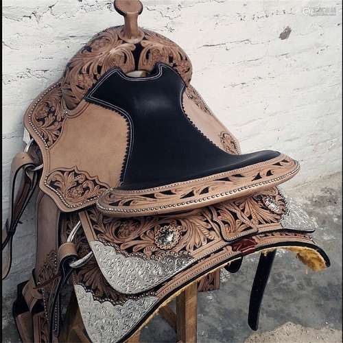 An Italian Leather Saddle