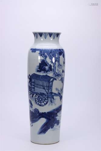 A Chinese Blue and White Porcelain Vase