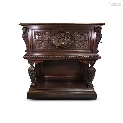 A French Carved Hardwood Cabinet