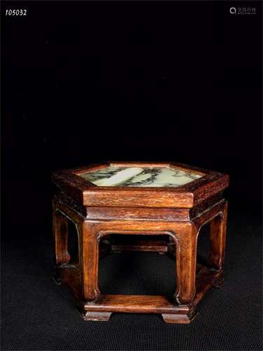 A Chinese Carved Hardwood Flower Rack