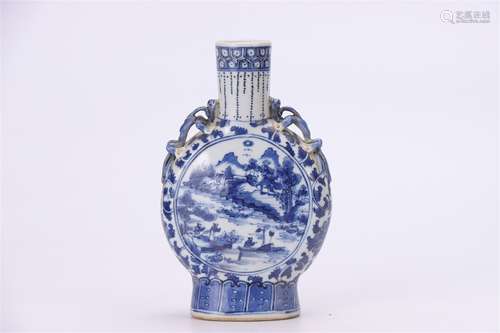 A Chinese Blue and White Porcelain Vase