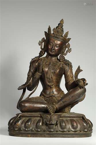 A Chinese Bronze Figure of Buddha