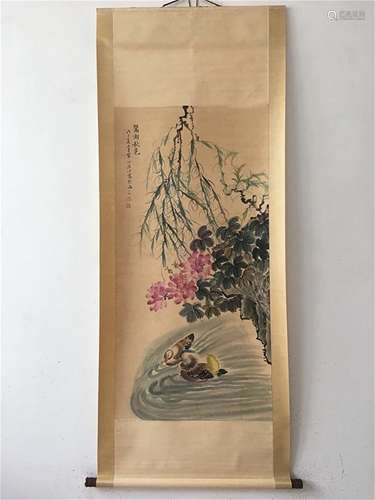 A Chinese Scroll Painting, Jiang Hanting Mark