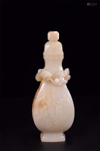 A Chinese Carved Jade Vase