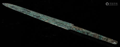 A BRONZE CASTED SWORD