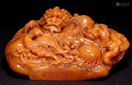 A TIANHUANG STONE CARVED SEAL