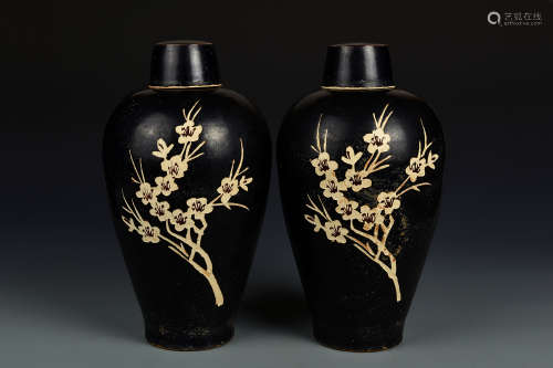 MATCHED PAIR JIZHOU MEIPING SONG DYNASTY