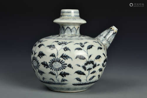 A BLUE AND WHITE KENDI MING DYNASTY