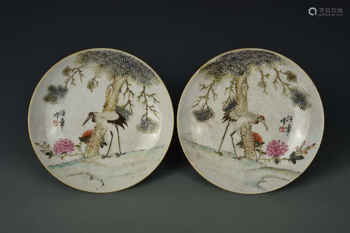 PAIR FAMILLE ROSE TUREENS REPUBLIC PERIOD