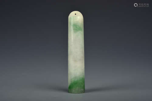 A JADEITE FINIAL QING DYNASTY