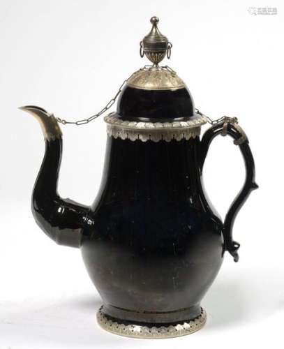 Large Louis XVI style coffee pot in black Namur ea…