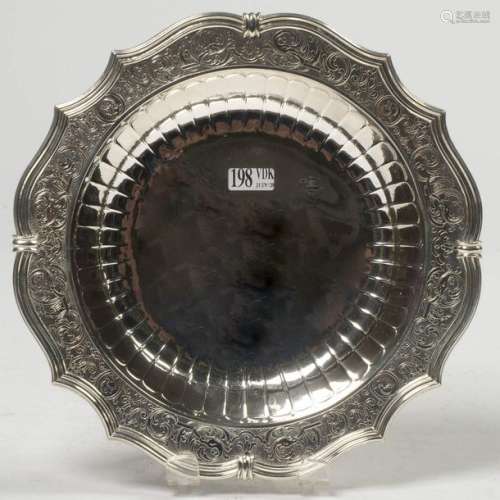 Large Regency style silver bowl with \