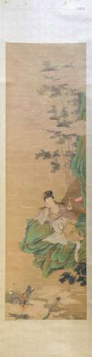 A Chinese figure landscape painting