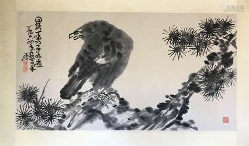 A Chinese Eagle painting