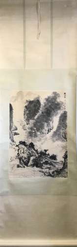 A Chinese landscape painting