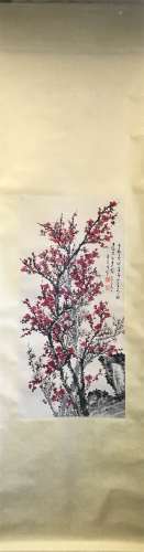 A picture of Chinese plum blossom tree