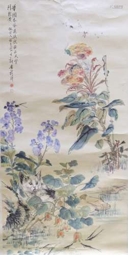 A picture of Chinese animals and flowers
