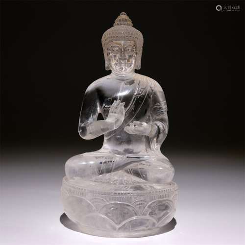 White crystal Buddha of Sakyamuni