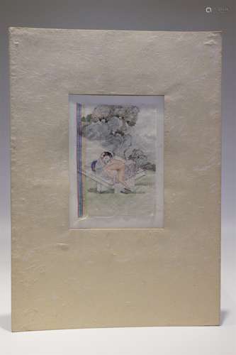 A Chinese figure painting